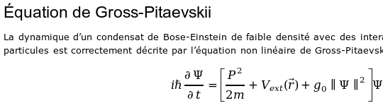 ... et même les équations mathématiques !